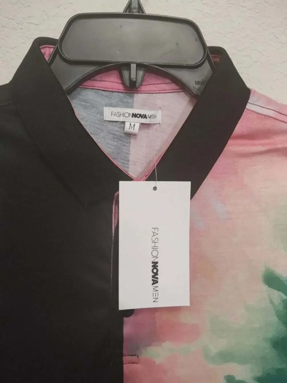 Men's black/tie dye sz M shirt